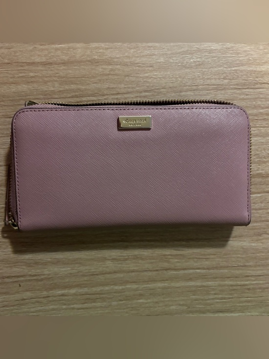 kate spade Handbags - kate spade Pink Saffiano Zip-Around Wallet with Gold Hardware